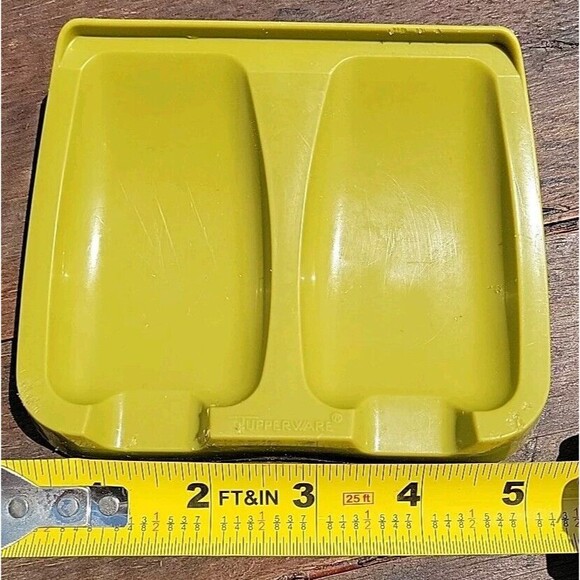 VTG Tupperware Double Spoon Utensil Rest Saver #1226 Avocado Green  Shampoo Bar - Picture 6 of 7